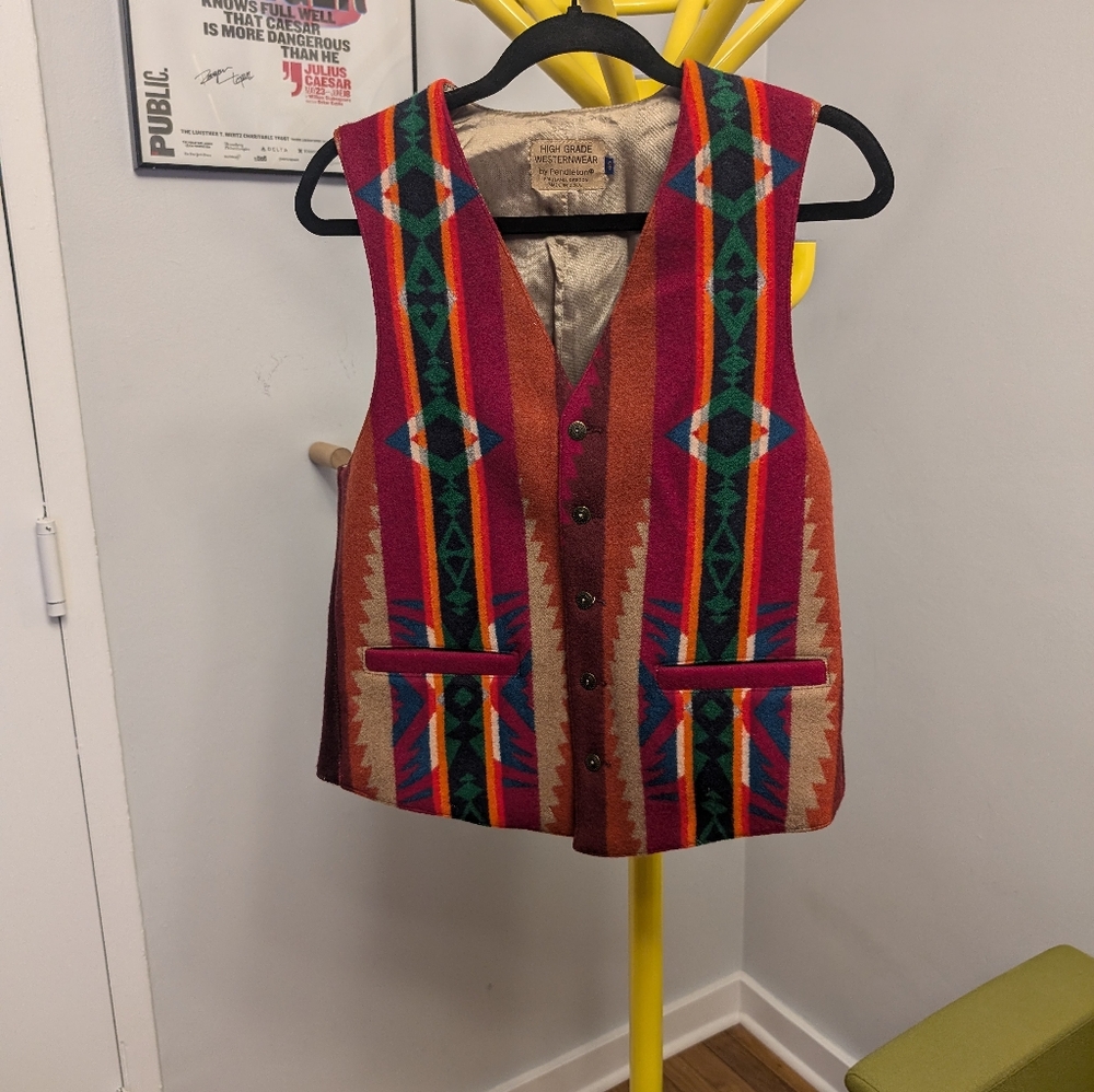 Vintage Pendleton Wool Blanket Vest
